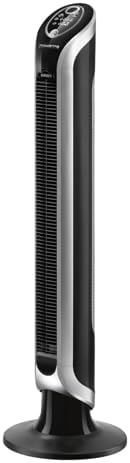 Rowenta VU6670 Eole Infinite Tower Fan, Quiet 40 W Fan with 3 Speed Settings