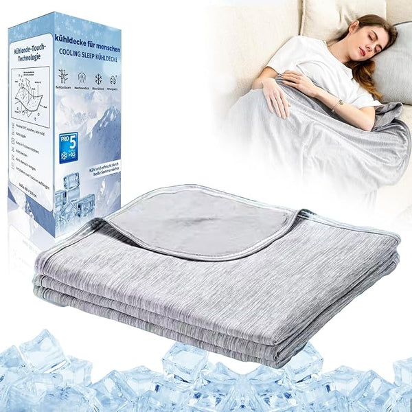 Reiteag MagicSleep Ice Blanket, Cooling Blanket for Summer, Cooling Blanket with Arc-Chill 5.0 Q-Max > 0.5, Cooling Summer Blanket, Bamboo Cooling Blanket for Baby, Toddler, Children, Adults