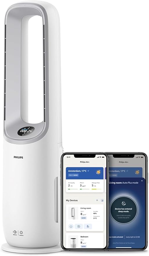 Philips Air Performer 7000 series - 2-in-1-Luftreiniger und - Ventilator - Reinigt R