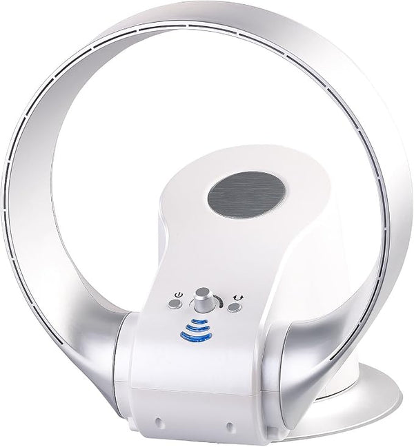 Sichler Haushaltsgeräte Table Fan: Bladeless 360 Degree Oscillating Wall and Table Fan - 26 Watt (Bladeless Fan)