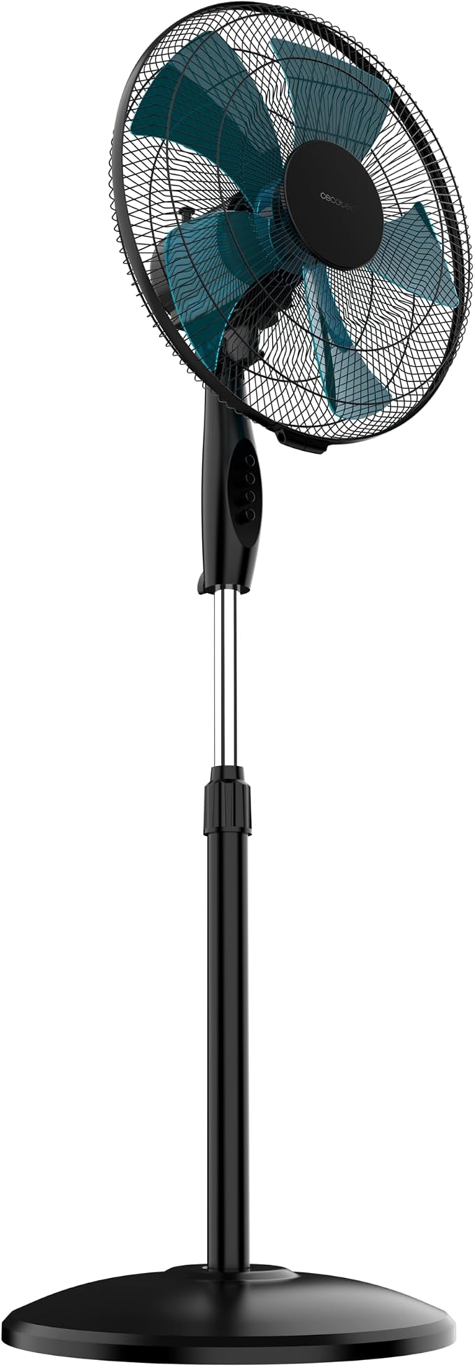 Cecotec EnergySilence 515 WindLite Pro Pedestal Fan, 56 W Power, 40 cm Diameter, 5 Aerodynamic Blades, 3 Speed Levels, Automatic Oscillation, Telescopic Rod and Secure Stand
