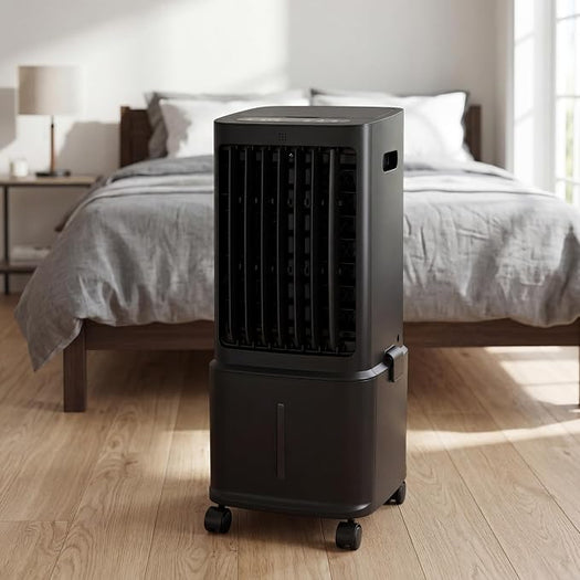 Air Pro Air Cooler 3-in-1, 8L Capacity, Remote Control, Portable Evaporative Air Cooling, 12-Hour Timer 3 Speeds, Oscillating Cooling Fan Air Conditioning with Ice Packs for Home Office