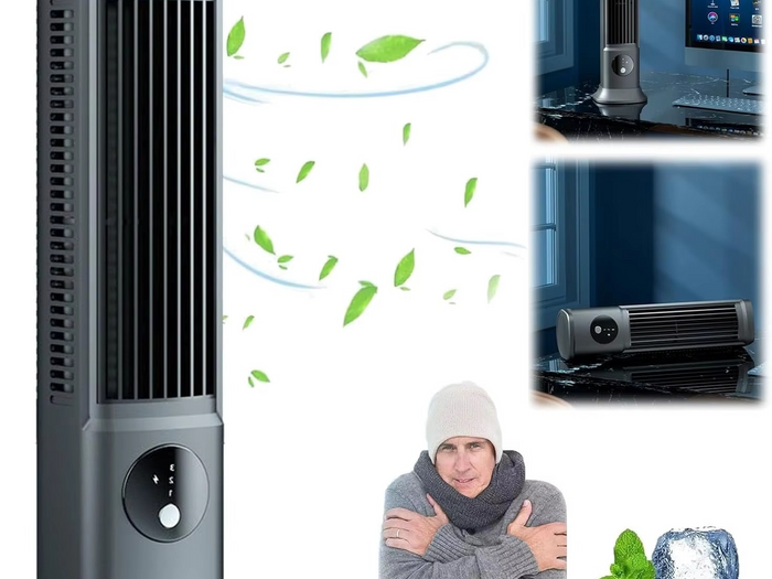 BowLift | 2024 Portable Air Conditioner with 3-Speed Cooling Fan for Bedroom and Office – Quiet & Compact